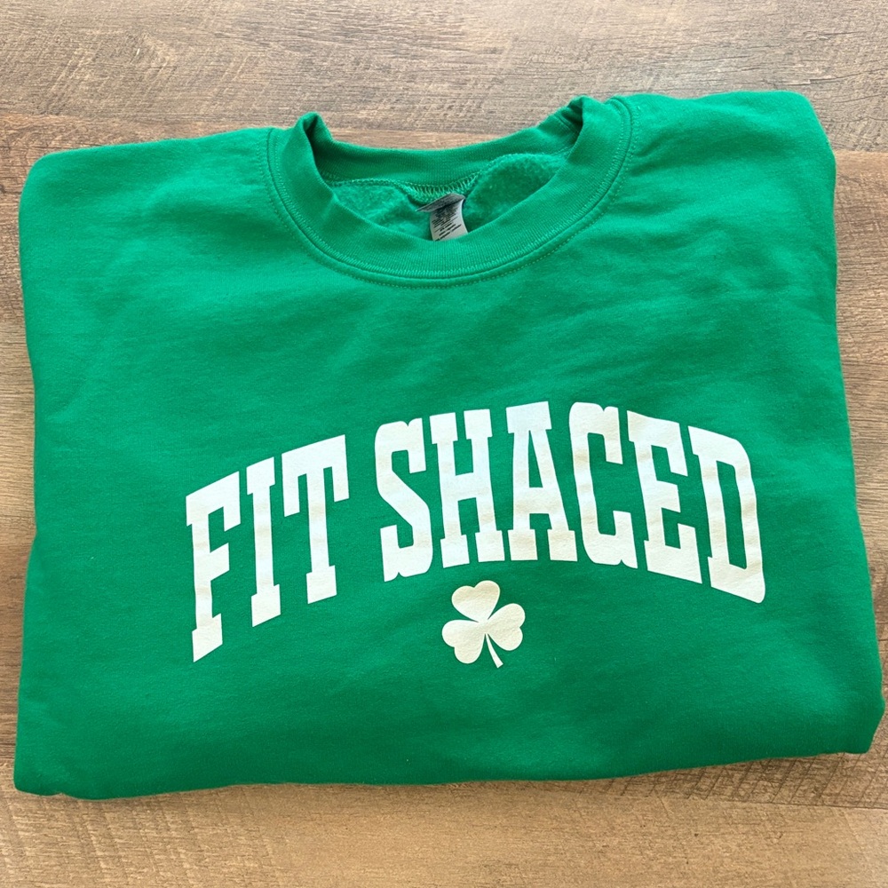Gildan Green 'Fit Shaced' Crewneck Sweatshirt